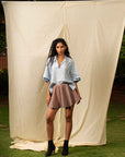 Patchwork Shirt and Skirt