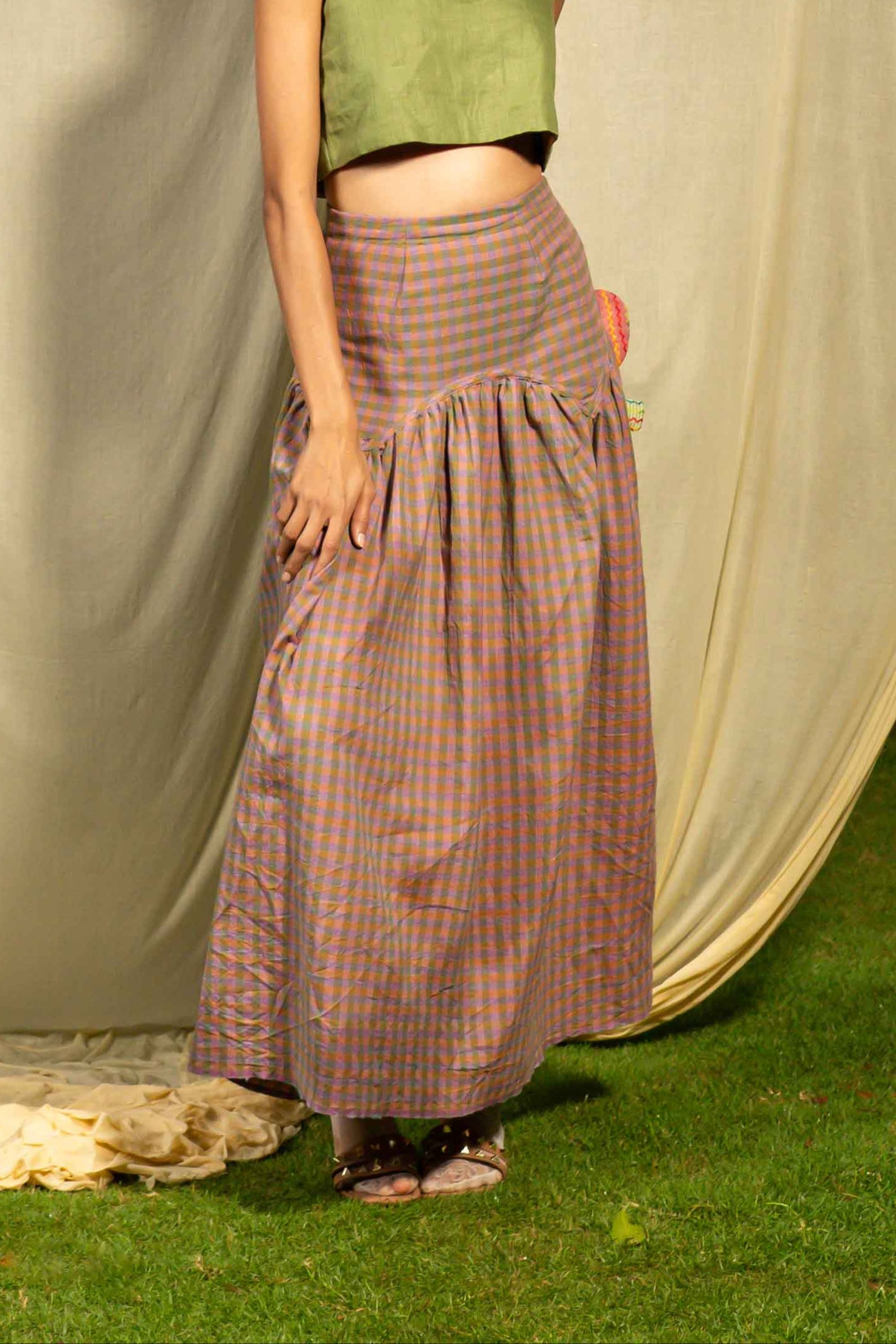 Pause Checkered Skirt