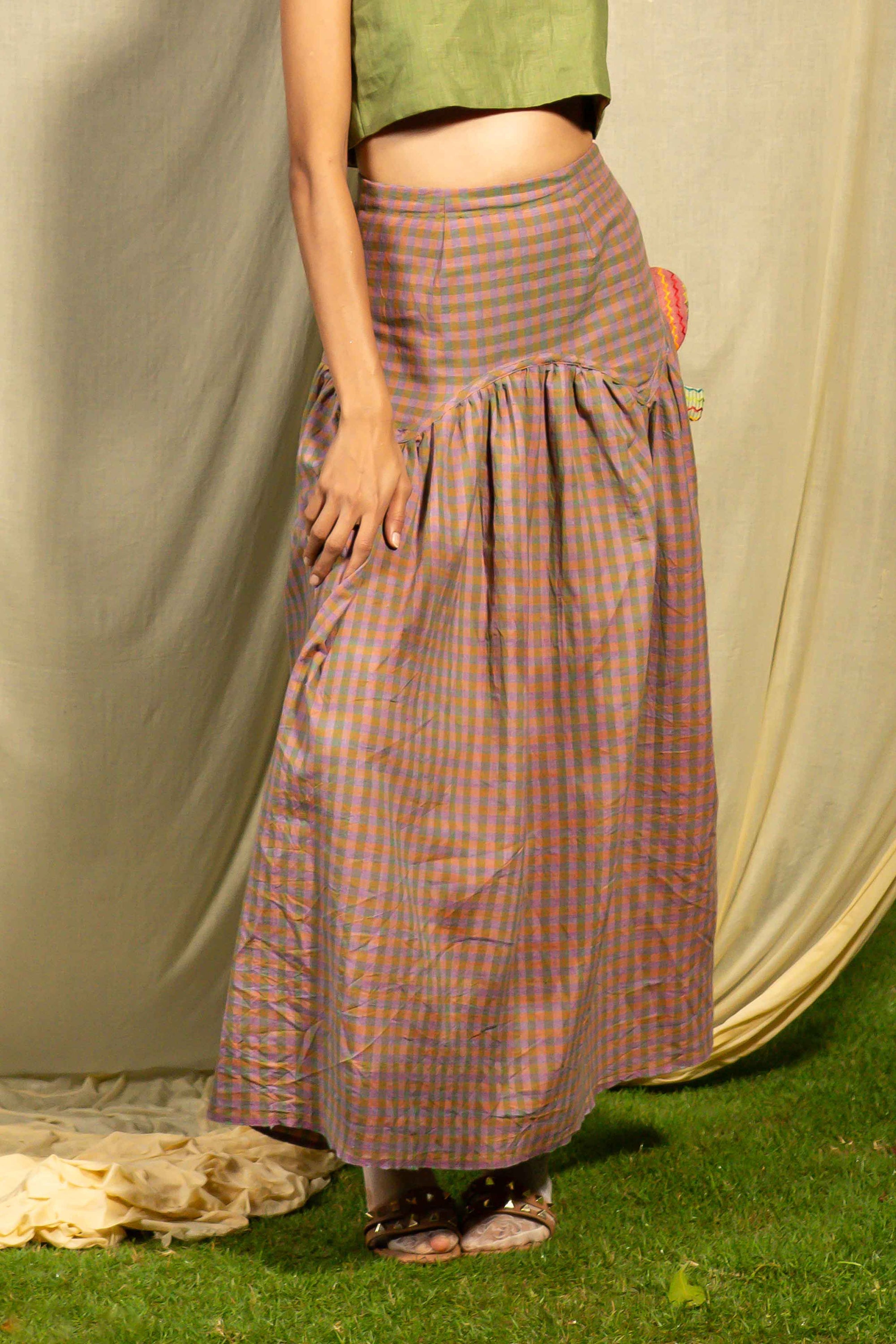 Pause Checkered Skirt