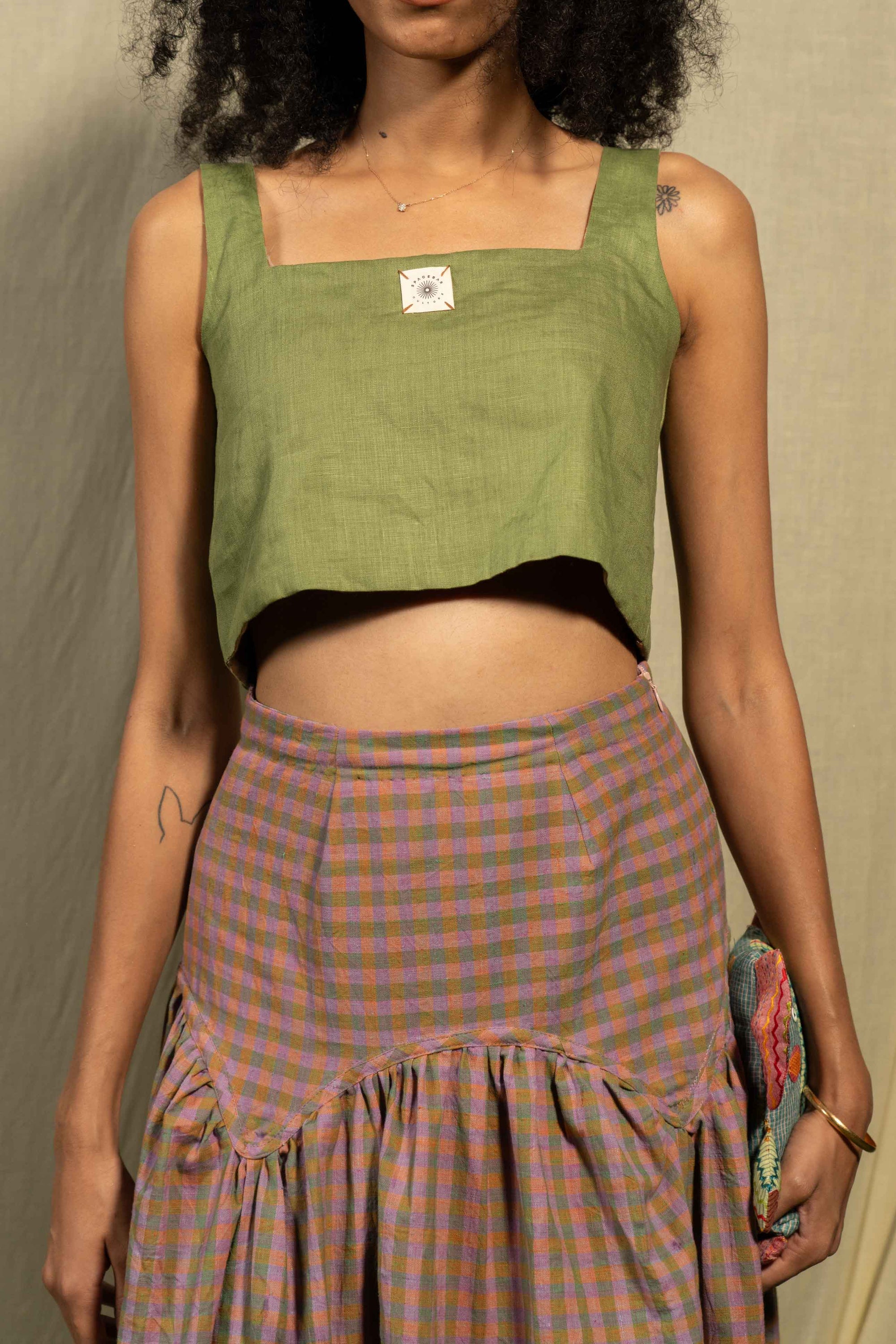 Pause Checkered Skirt