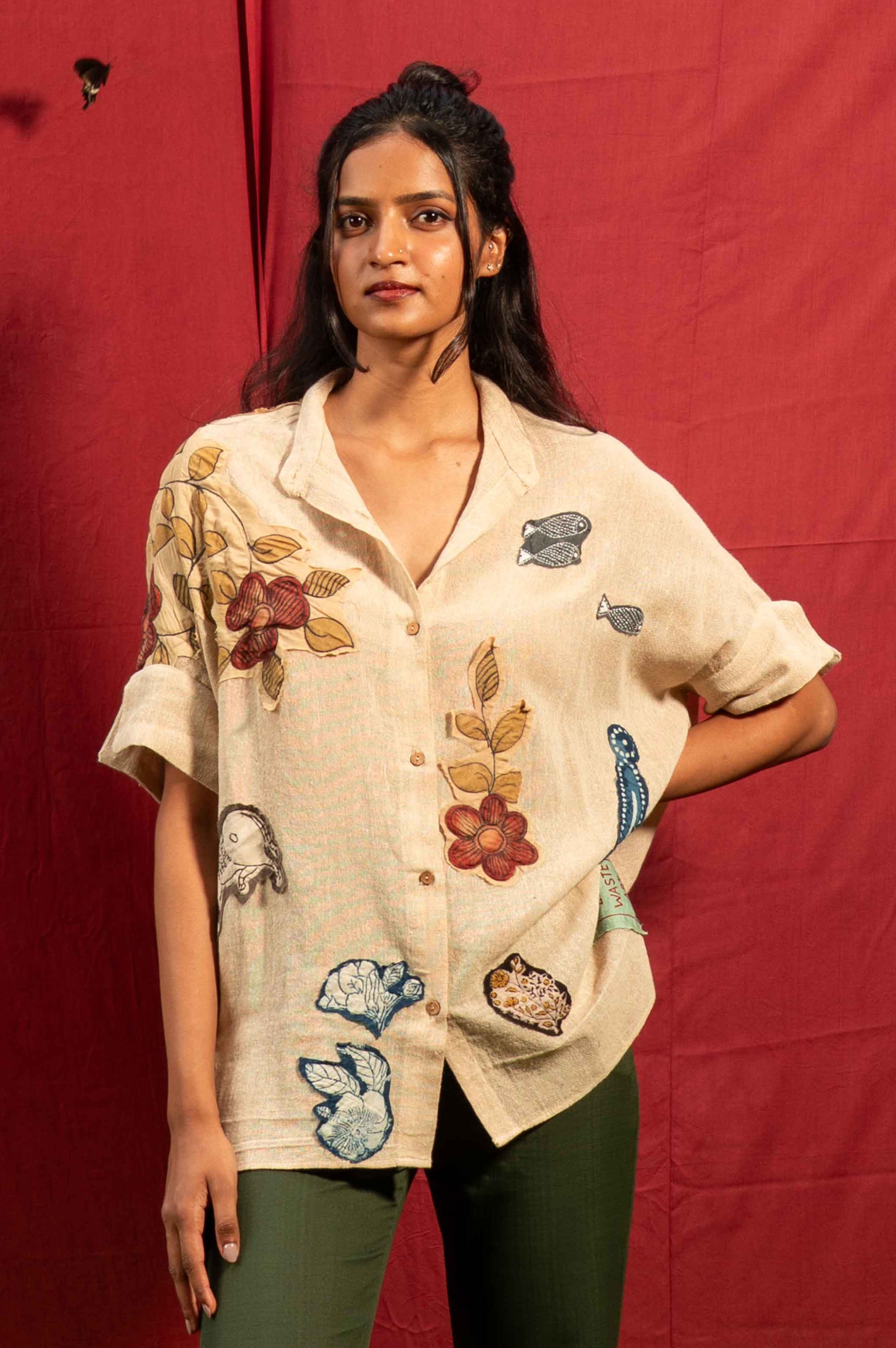 Patchwork Kalamkari Shirt