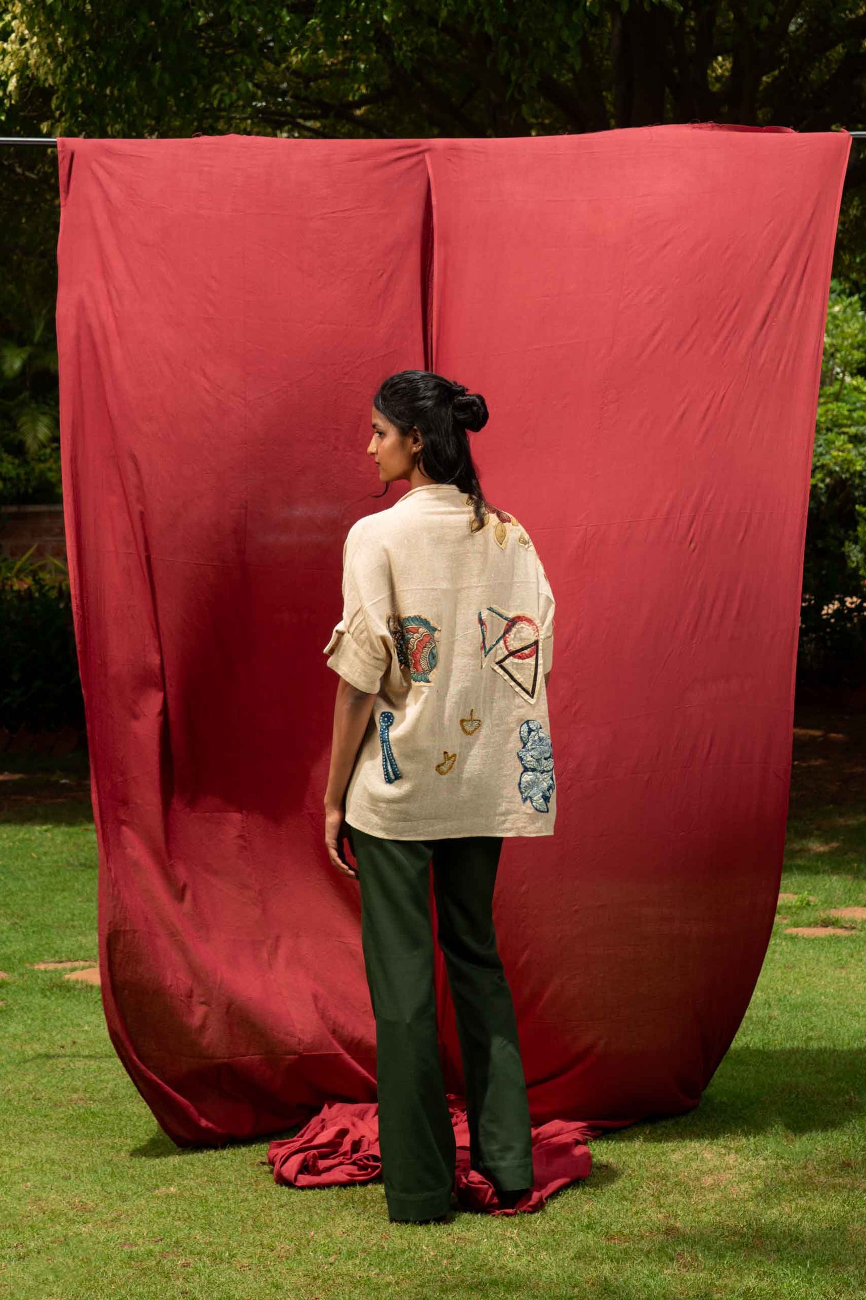 Patchwork Kalamkari Shirt