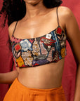 Patchwork Bow Tie Top