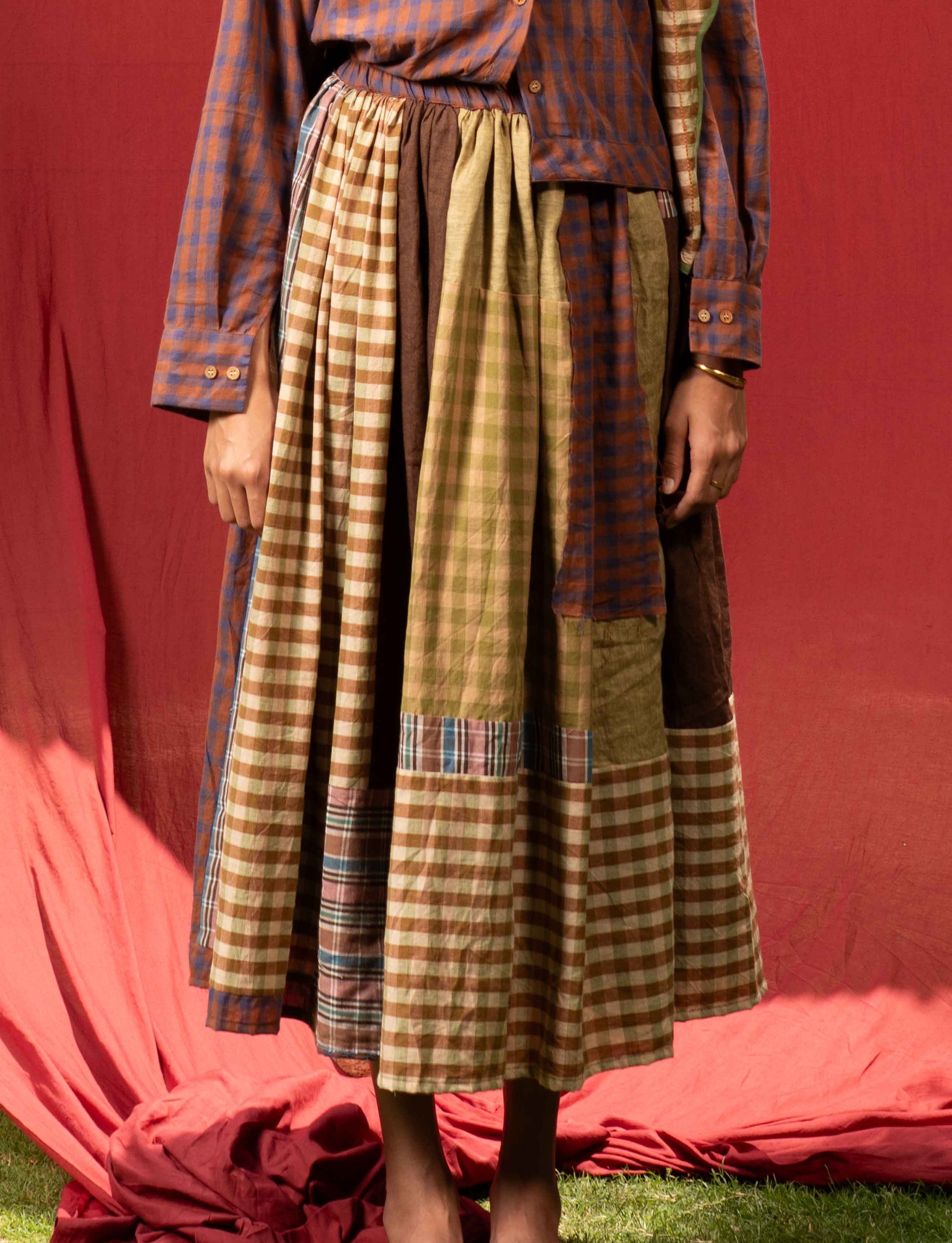 The Patchwork Midi Skirt