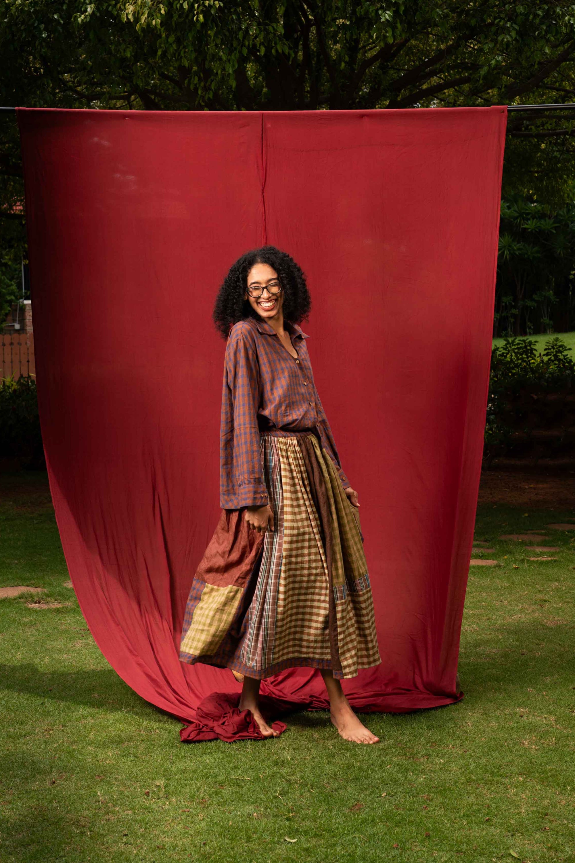 The Patchwork Midi Skirt