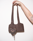 Suede everyday bag