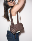 Suede everyday bag